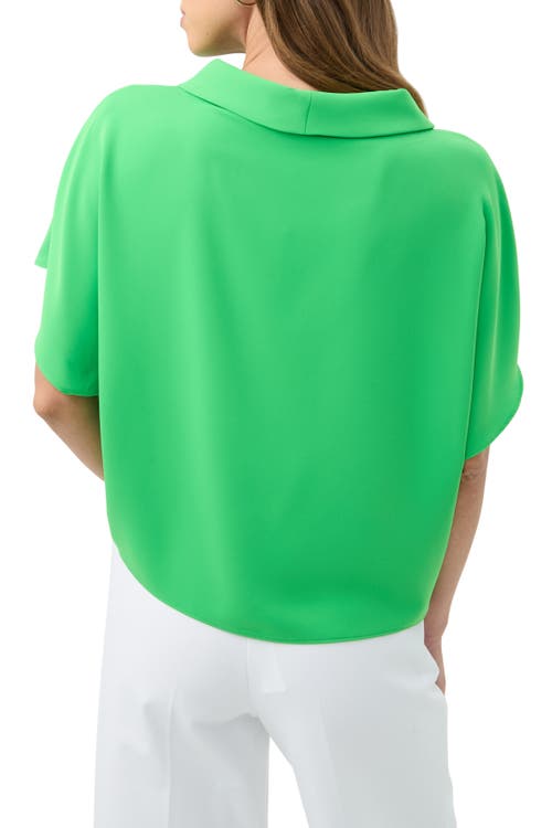Trina Turk Honeysuckle Top In Grass Court Green