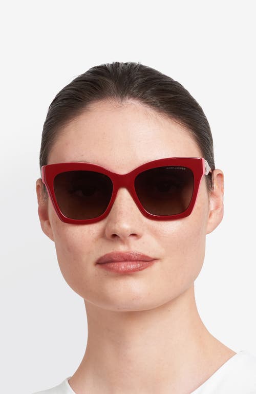 Marc Jacobs 54mm Cat Eye Sunglasses In Red