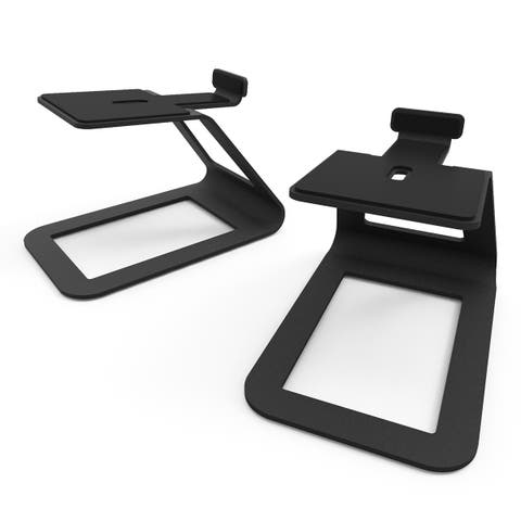 Elevated Desktop Speaker Stands for Midsize Speakers - Pair