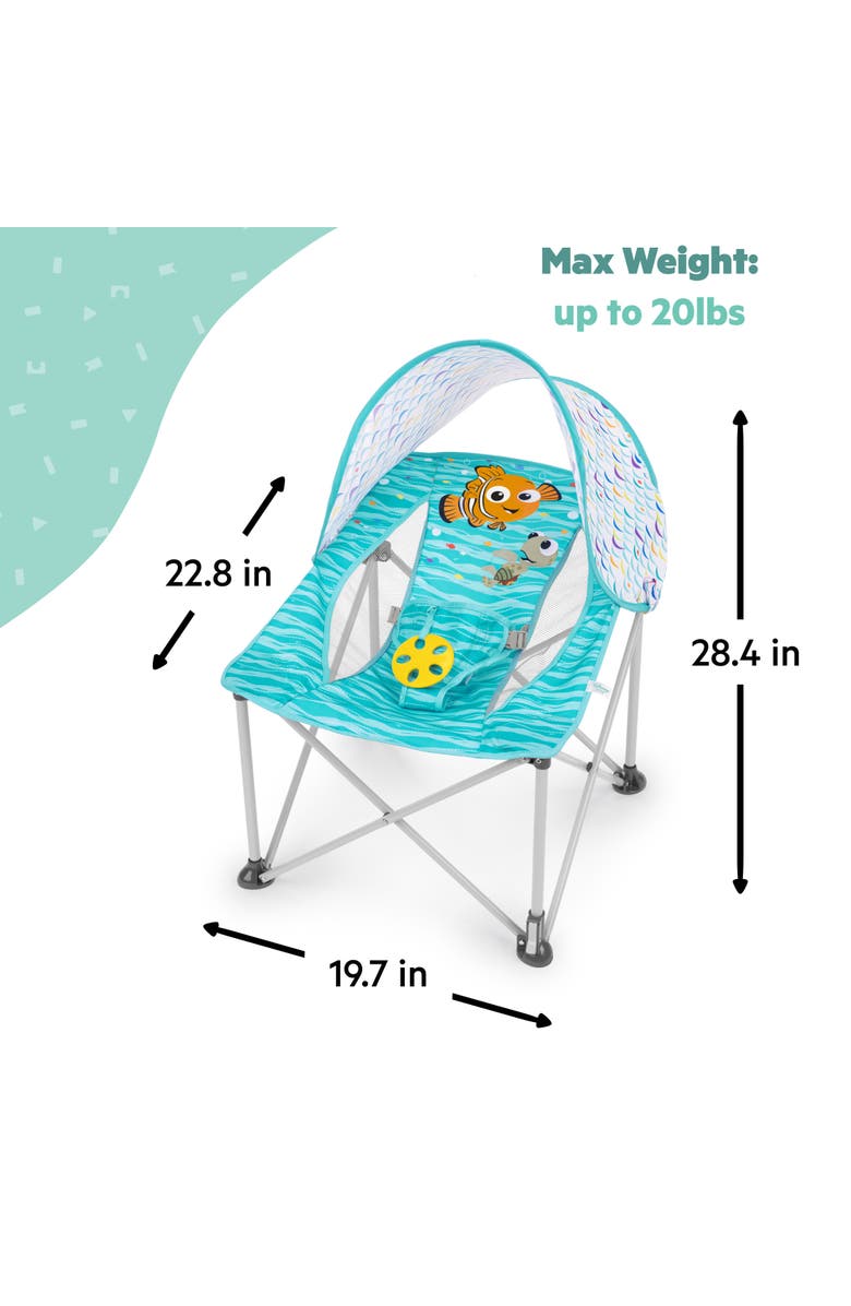 BRIGHT STARTS Disney Baby Finding Nemo Pop 'N Chill Travel Seat, Alternate, color, Teal