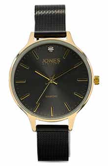 Jones New York Diamond Mesh Strap Watch, 36mm