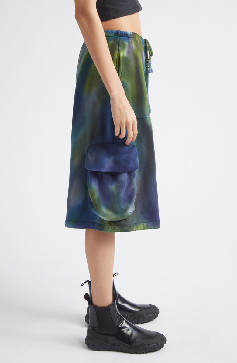 Collina Strada Charcoal Cargo Sweat Shorts, Alternate, color, Aurora