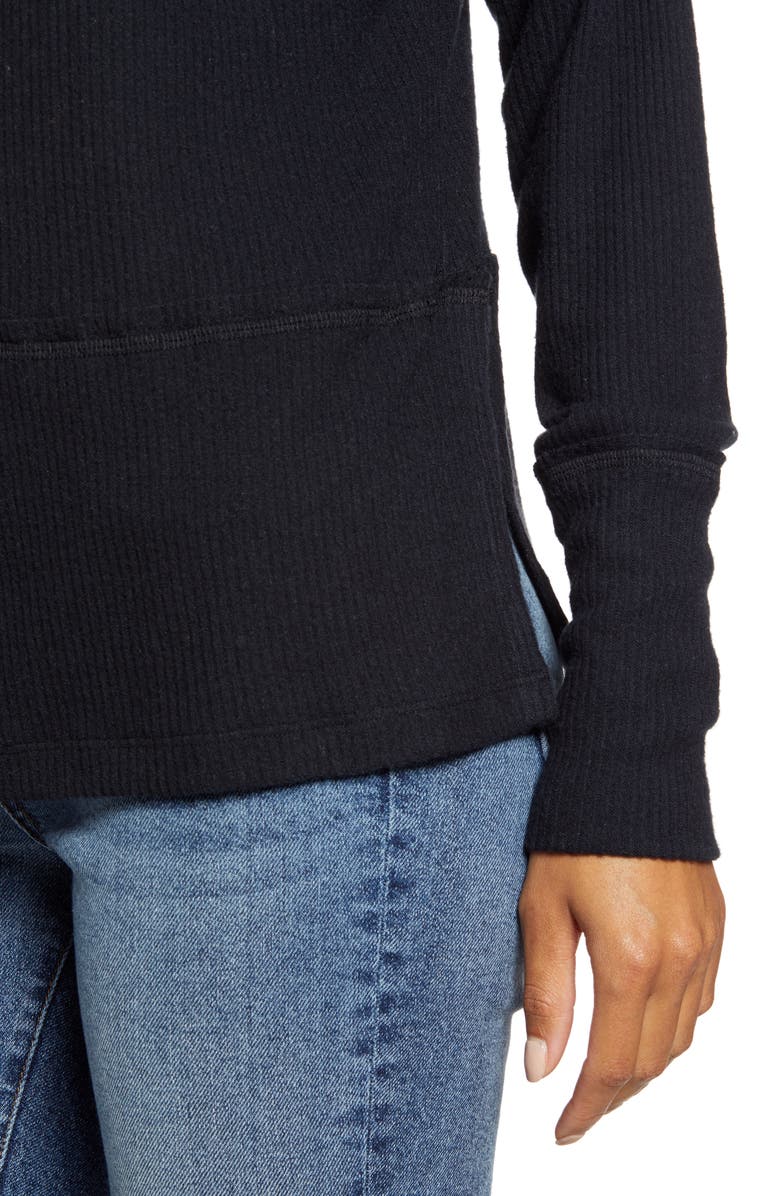 Caslon<sup>®</sup> Rib Funnel Neck Sweater, Alternate, color, 
