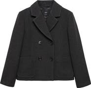 MANGO Double Breasted Blazer