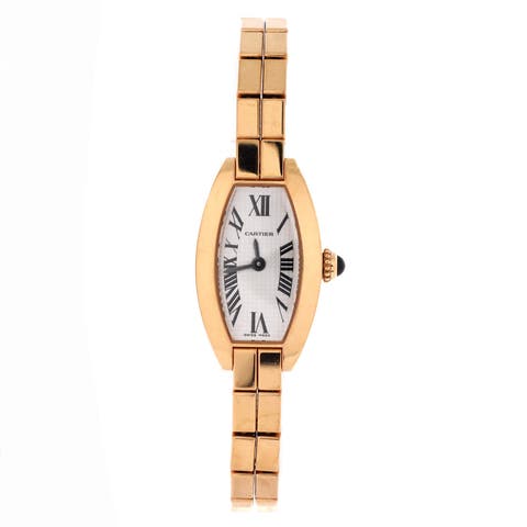 Mini Tonneau Lanier Quartz Watch Yellow Gold 16