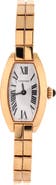 Pre-Owned Cartier Mini Tonneau Lanier Quartz Watch Yellow Gold 16