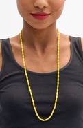 Clare V. Enamel Barrel Chain Necklace