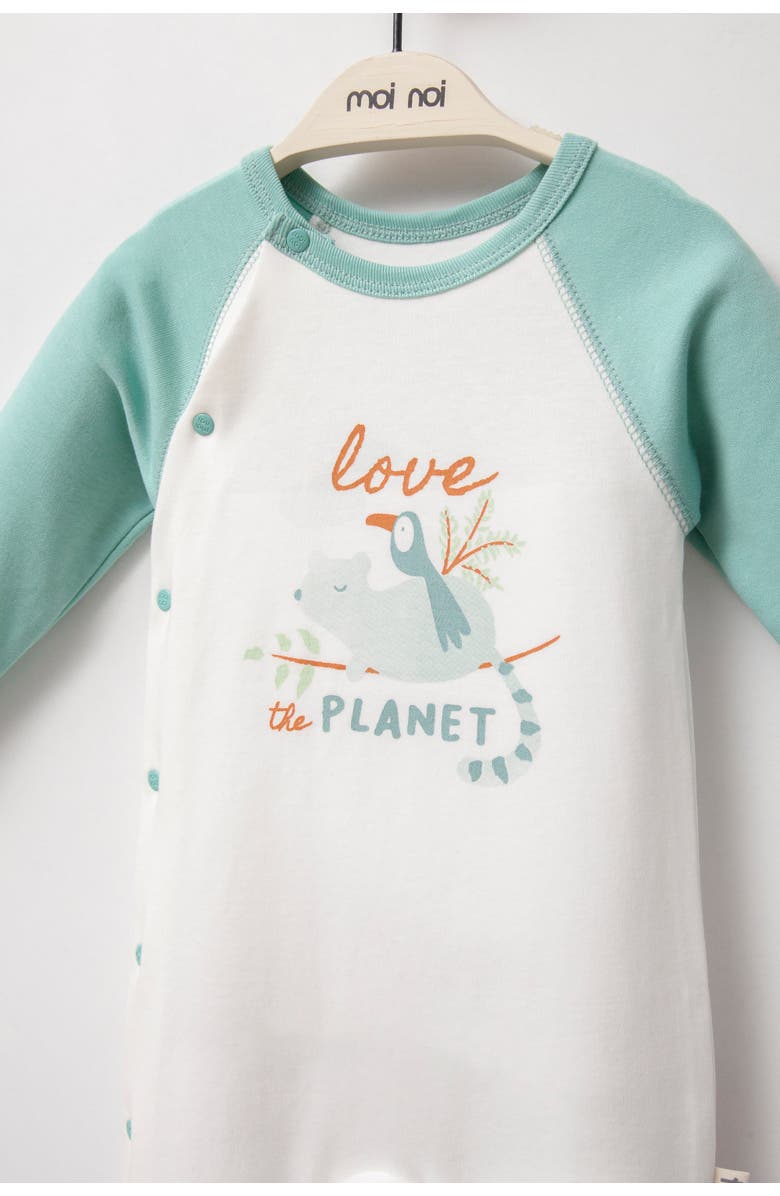 moi noi Love The Planet One-Piece Set, Alternate, color, Blue-Green