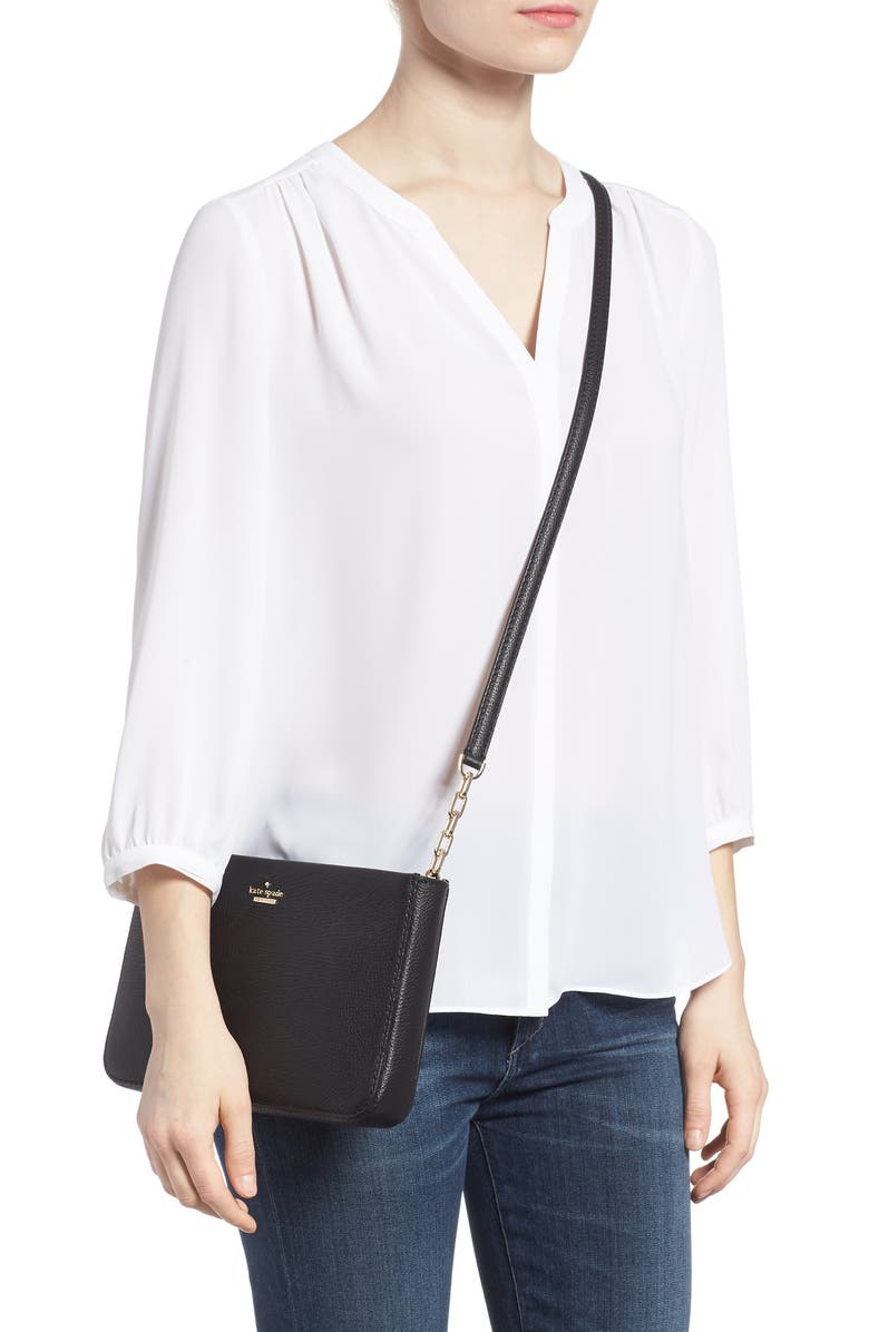 Kate Spade New York kingston drive - alessa leather shoulder/crossbody bag, Alternate, color,