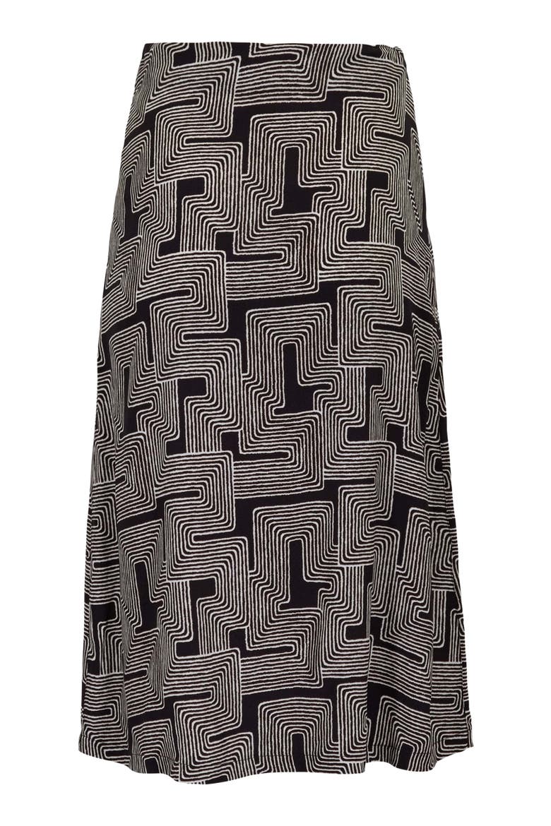 Inter Twine Womens Midi Skirt, Alternate, color, INTER TWINE BLACK