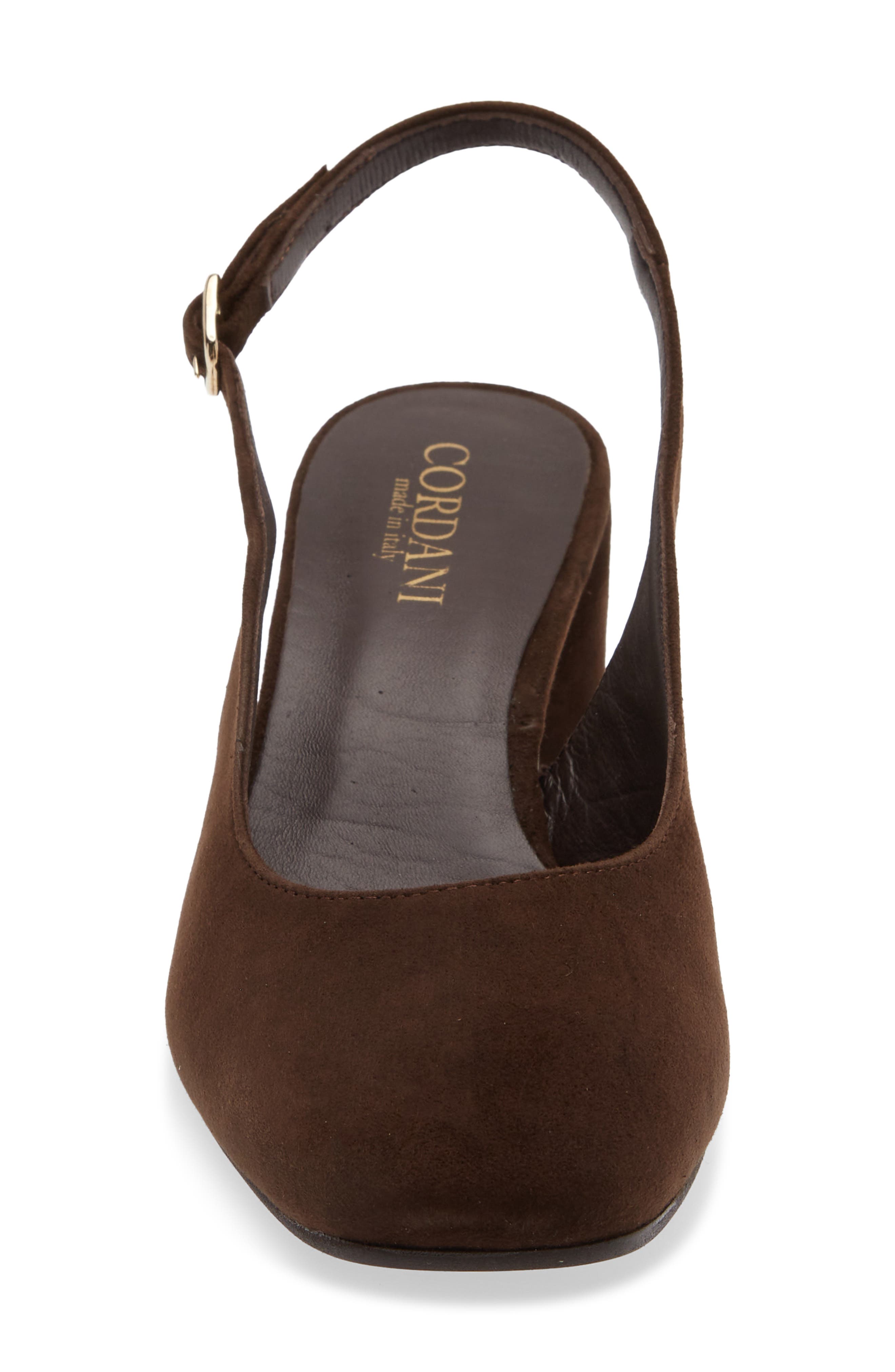 Garlin Slingback Pump, Alternate, color, BROWN SUEDE