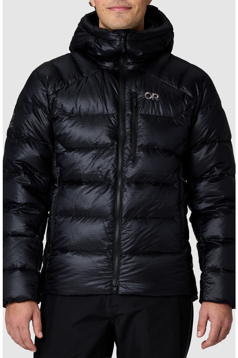Austera Alpine 850-Fill-Power Down Hoodie, Main, color, BLACK
