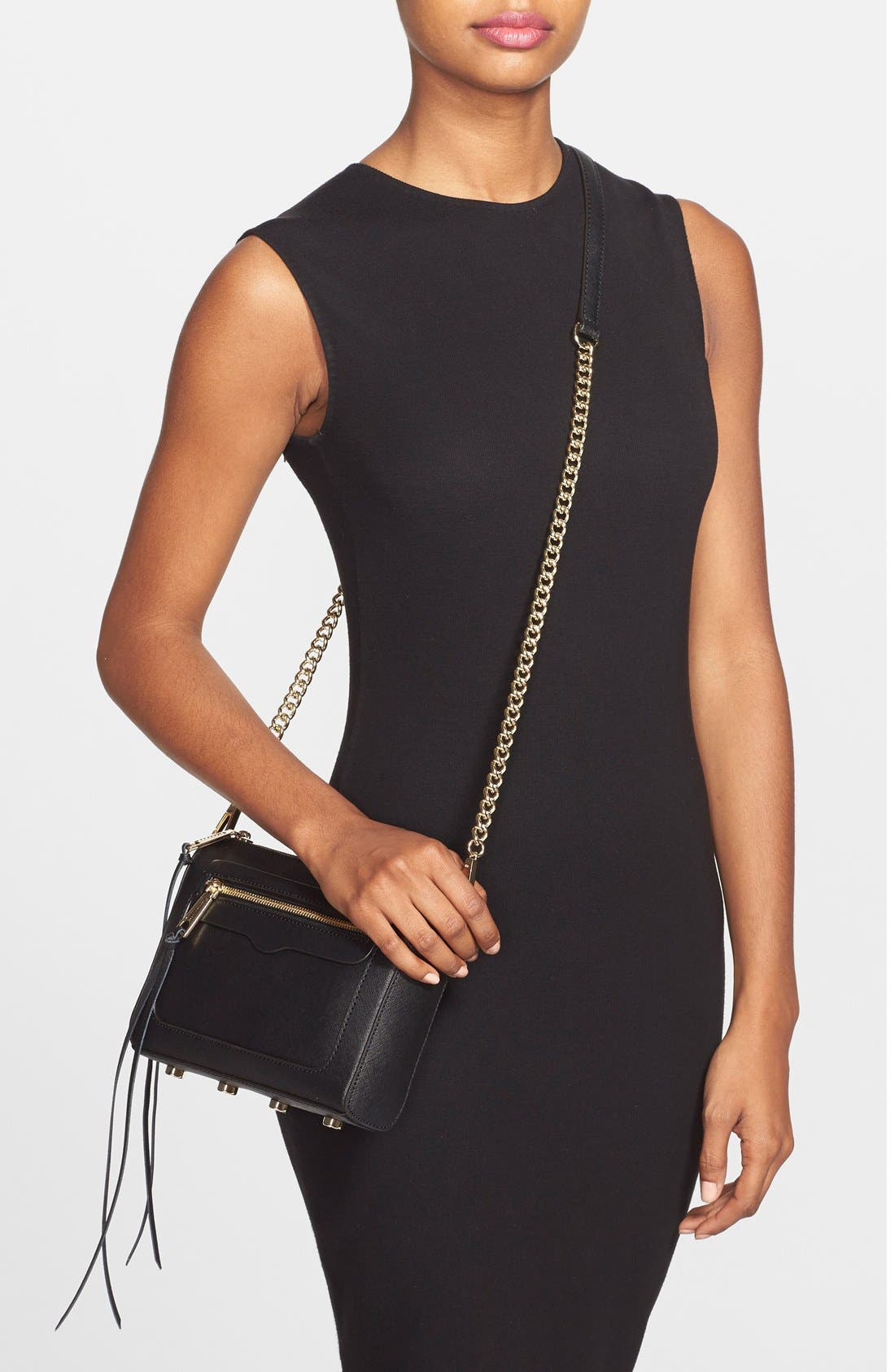 'Avery' Crossbody Bag, Alternate, color, BLACK