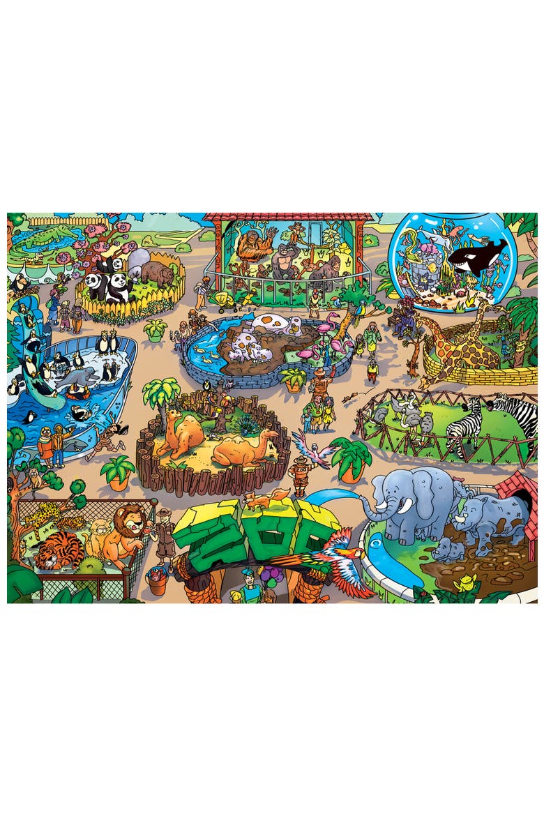 101 Things to Spot Zoo 100 Piece Puzzle, Alternate, color, Multicolor