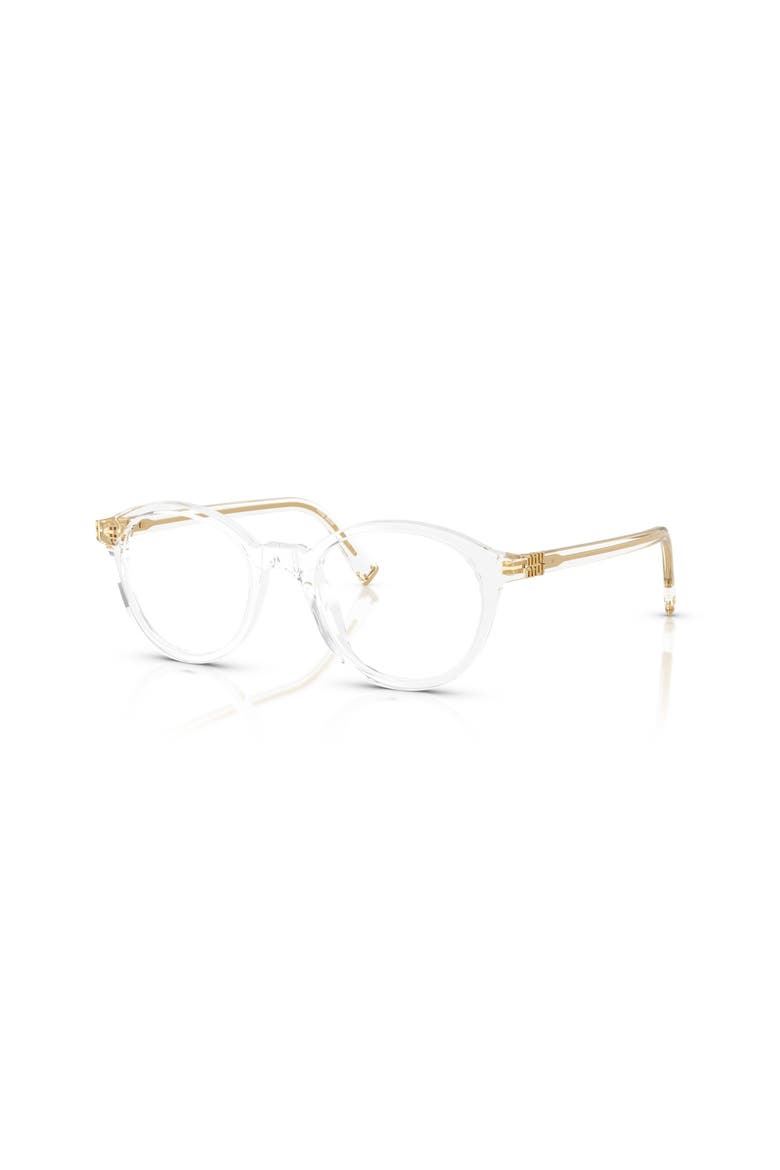 50mm Round optical glasses, Main, color, Transparent