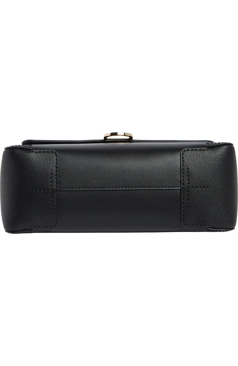 Furla Circe Small Leather Satchel, Alternate, color, Nero