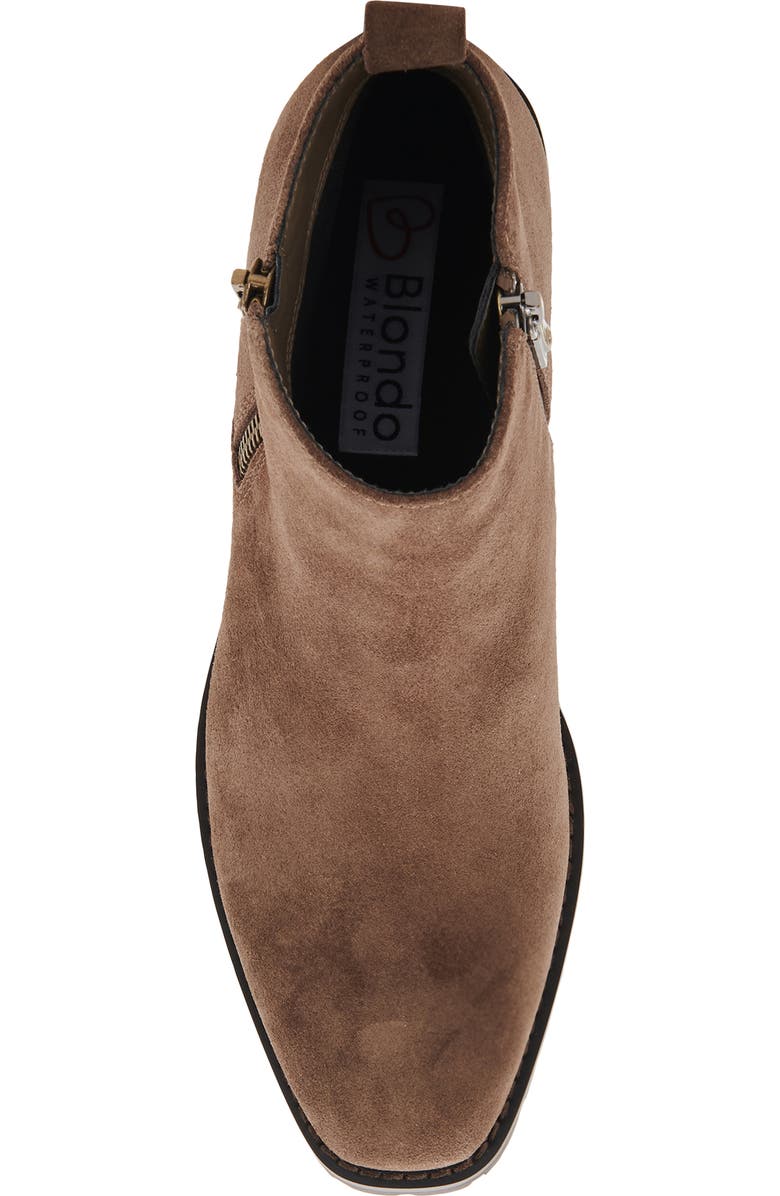 Blondo Samara Waterproof Leather Bootie, Alternate, color, Dark Taupe
