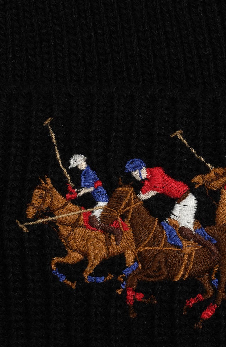 Polo Ralph Lauren Polo Match Beanie, Alternate, color, Polo Black