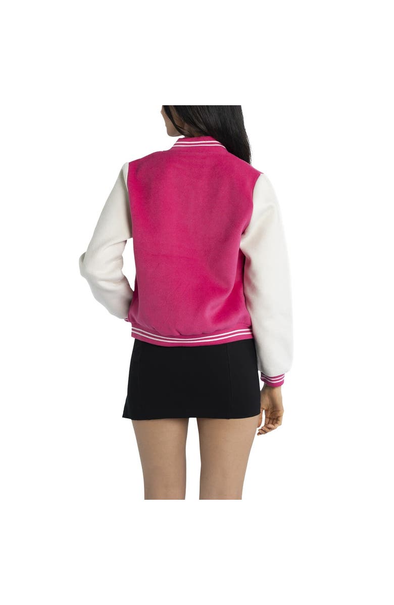 LUSSO Women's Lusso  Pink New York Yankees Priya Full-Snap Varsity Jacket, Alternate, color, Pink