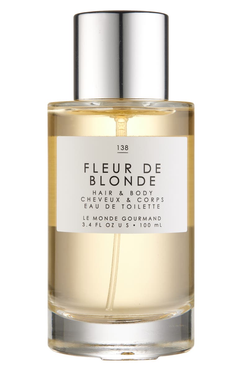 LE MONDE GOURMAND Fleur de Blonde Hair & Body Perfume Mist, Main, color, 