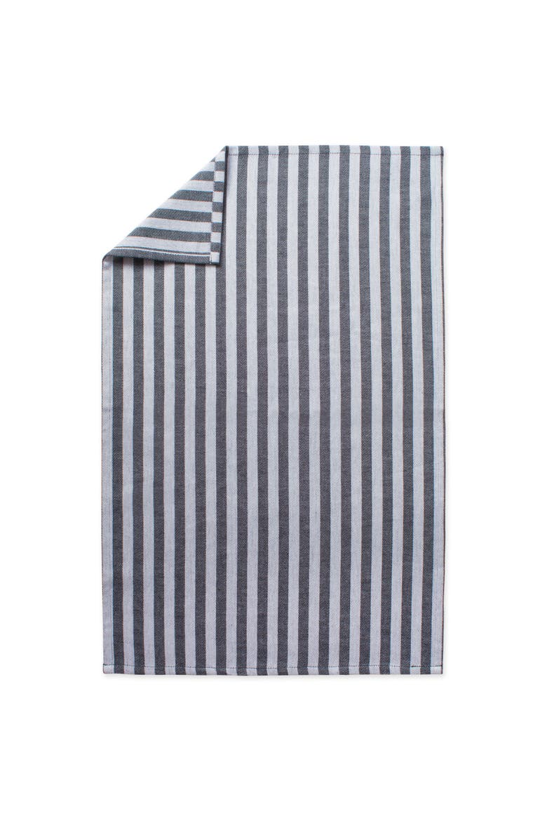 Classic Black/White Jacquard Stripe Dishtowel Set/3, Alternate, color, Black/White