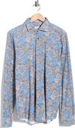 Emanuel Berg Modern Fit 4 Flex Stretch Knit Button-Up Shirt