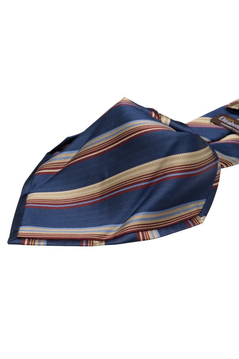 Murano - Silk Jacquard Tie For Men, Alternate, color, Navy