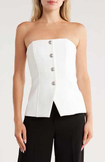 Veronica Beard Forman Bustier Top