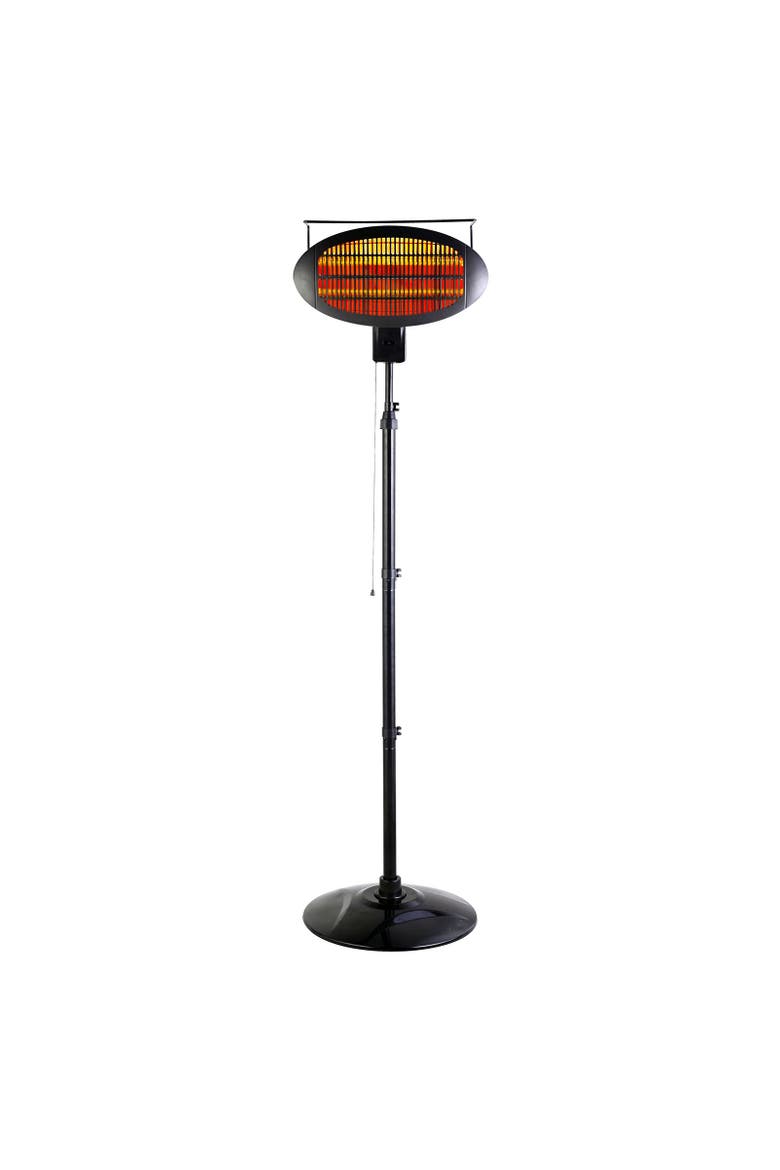 Garage-Outdoor Floor Standing Infrared Patio Heater, Main, color, Black