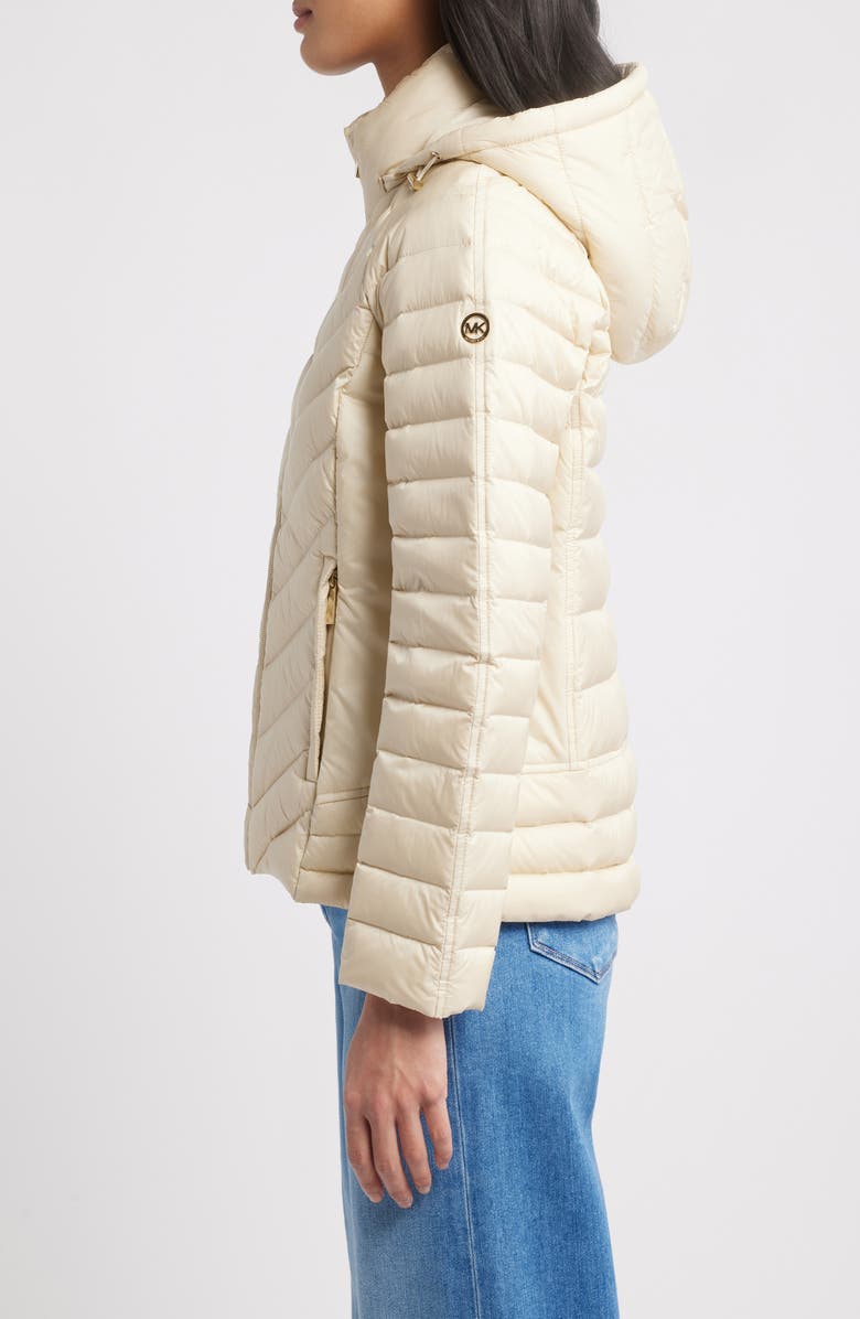Michael Kors Packable 650 Fill Power Down Jacket with Removable Hood, Alternate, color, 