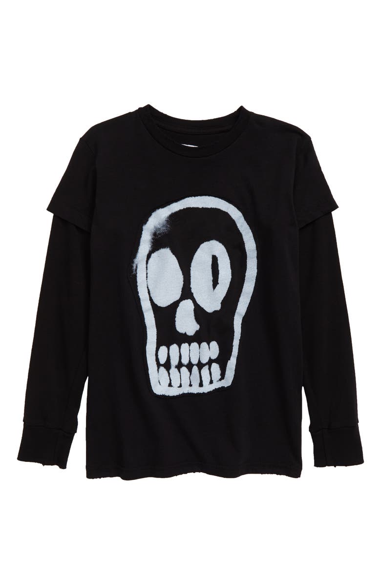 Nununu Dizzy Skull Graphic T-Shirt, Main, color, 