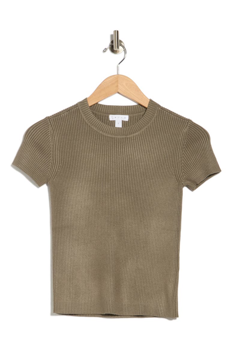 Compact Sweater Tee, Alternate, color, GREEN VAPOR