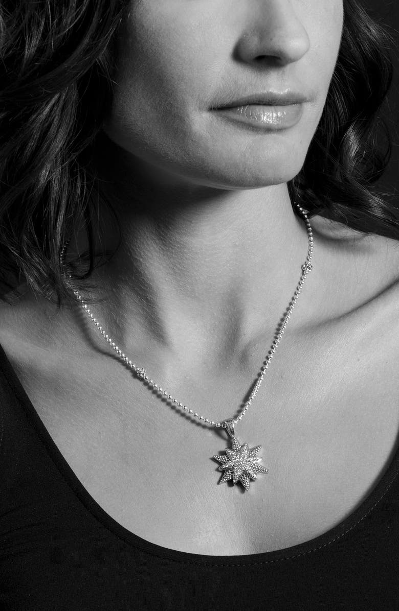LAGOS North Star Large Diamond Pendant Necklace, Alternate, color, 