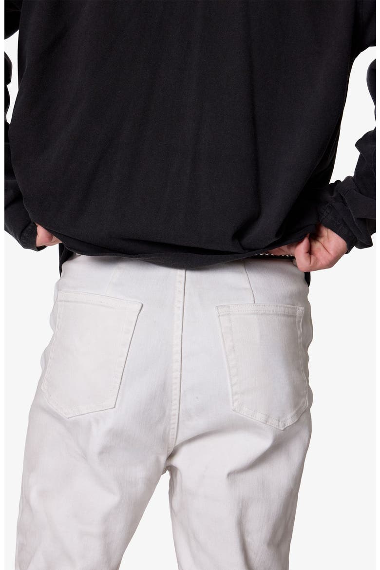 Super Stacked Hem Jeans, Alternate, color, WHITE