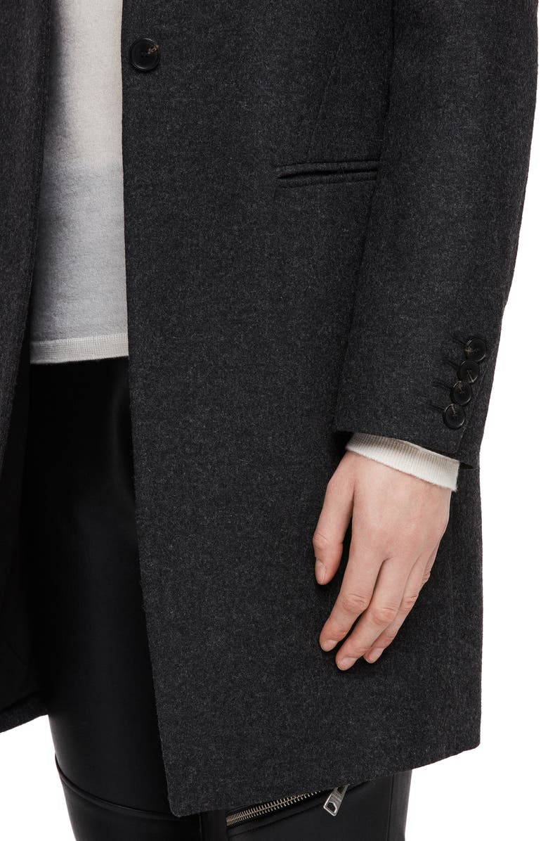 AllSaints Lyla Wool Blend Coat, Alternate, color, 