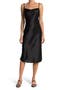 Satin Cowl Neck Midi Dress