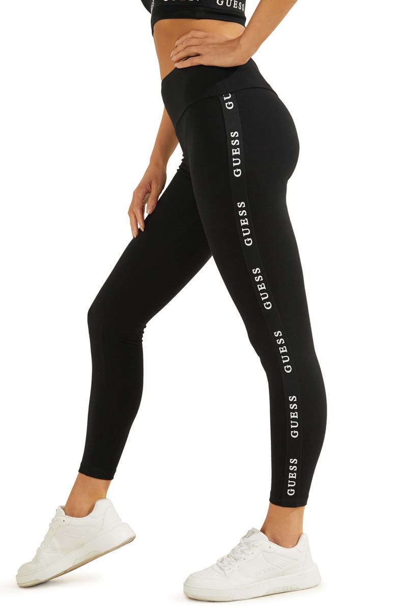 GUESS Logo Tape Leggings, Alternate, color,