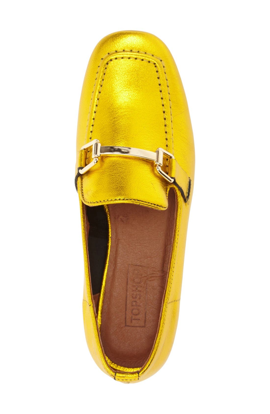 'Karter' Square Toe Loafer, Alternate, color, YELLOW