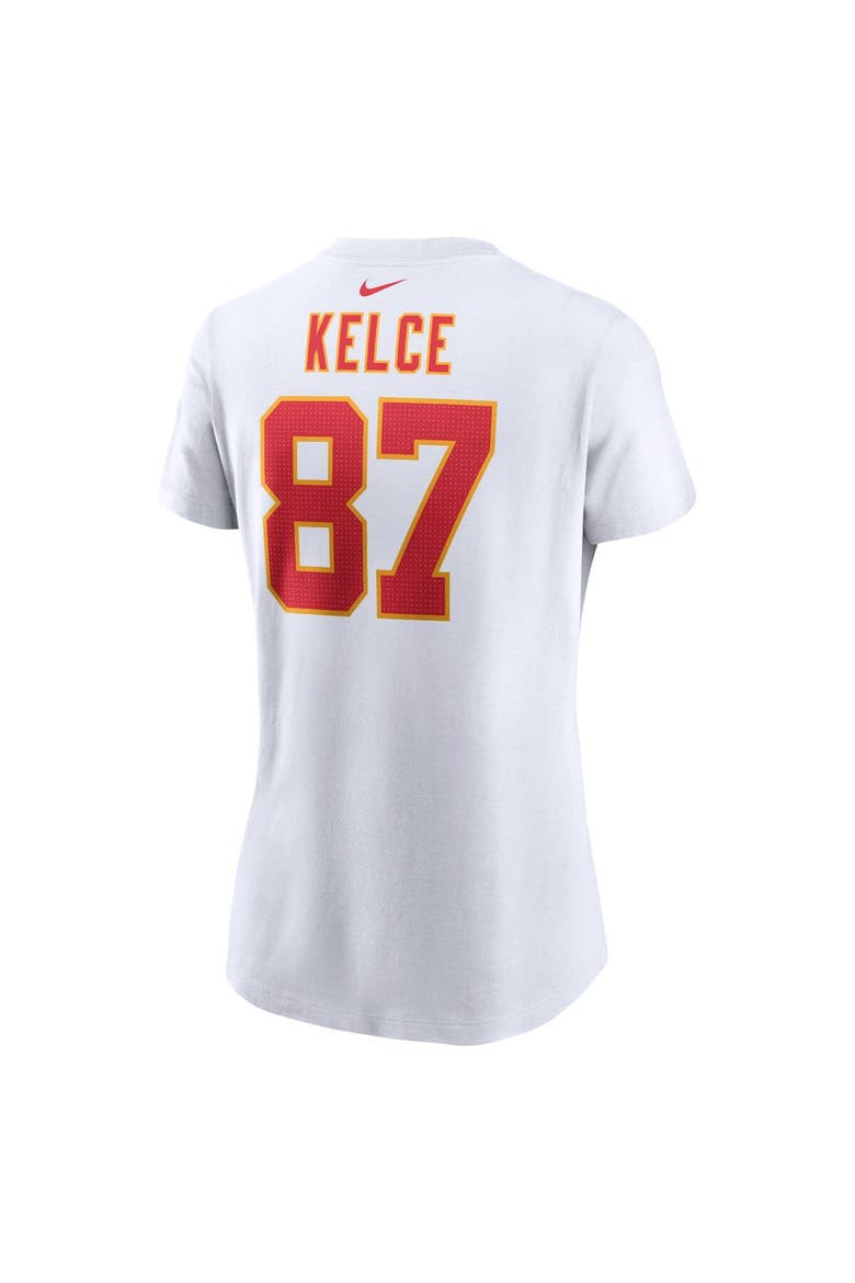 Women's Nike Travis Kelce White Kansas City Chiefs Player Name & Number T-Shirt, Alternate, color, White