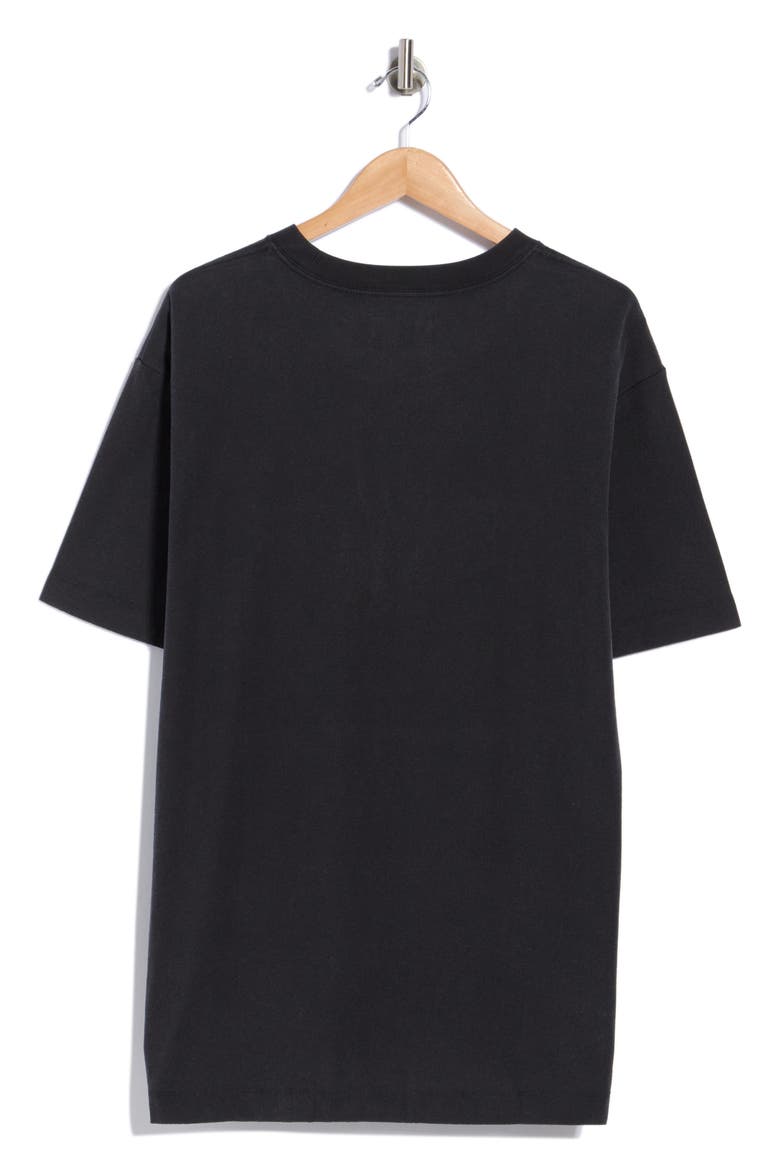 Textured Cotton Jersey T-Shirt, Alternate, color, BLACK