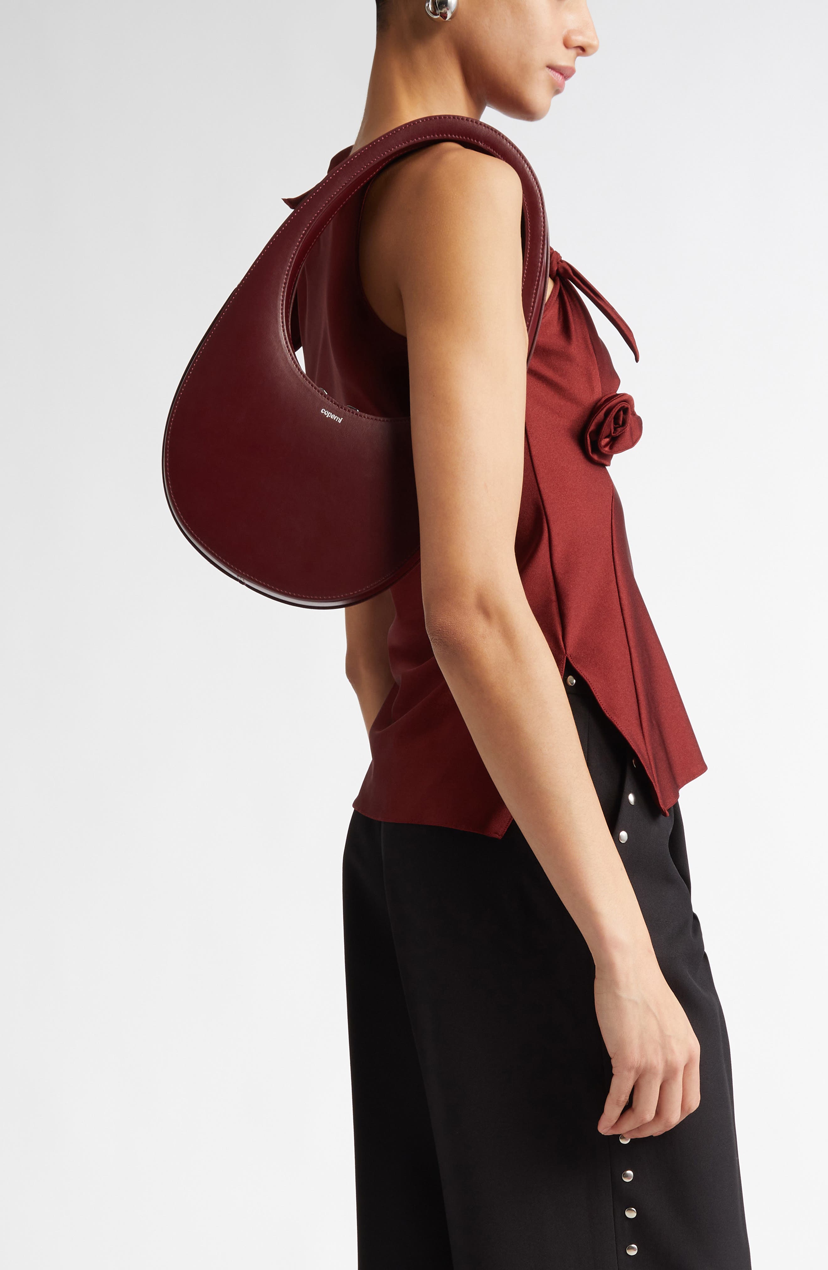 Coperni Swipe Leather Crossbody Bag, Alternate, color, 