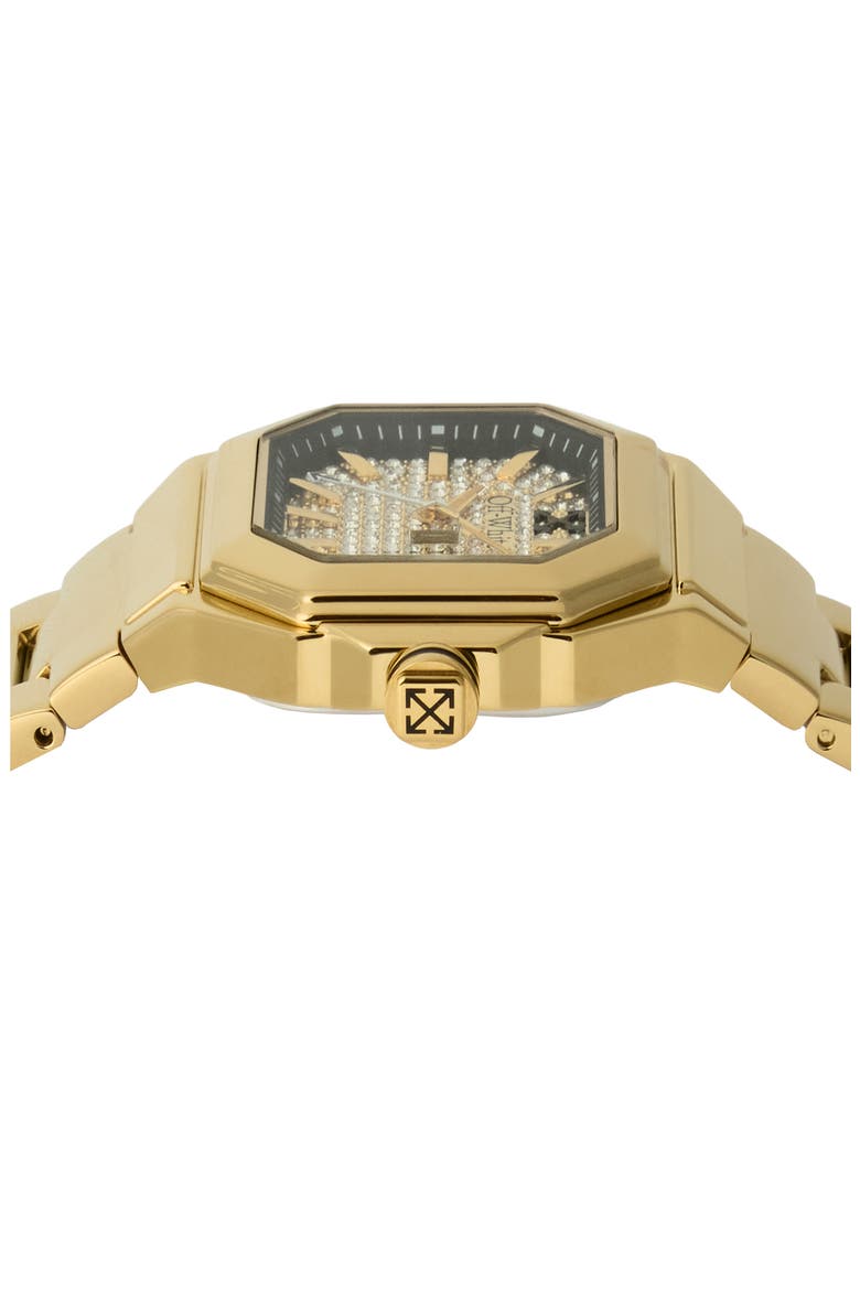 Shift Bracelet Watch, 38.5mm x 40mm, Alternate, color, IP YELLOW GOLD