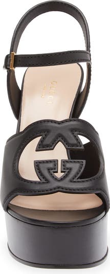 Gucci Interlocking G Cutout Platform Sandal (Women) | Nordstrom