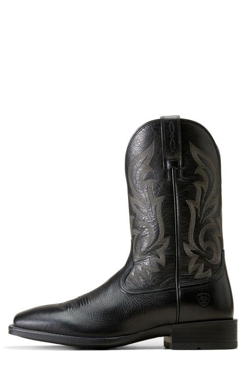 Ariat Slim Zip Ultra Western Boot In Black Deertan