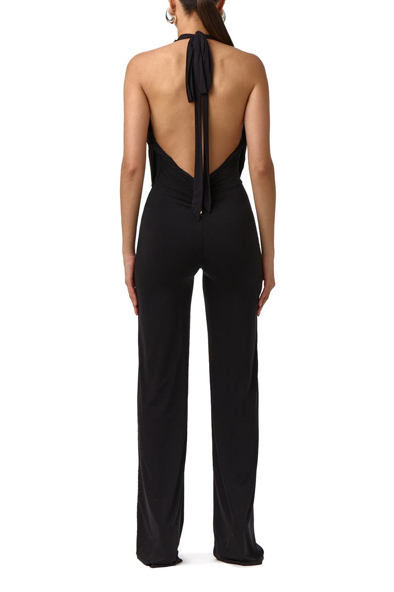 Naked Halter Jumpsuit, Alternate, color, BLACK