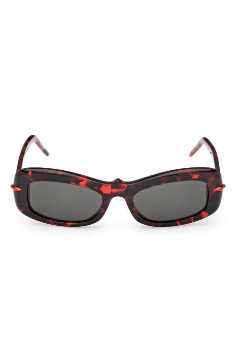 52mm Geometric Sunglasses