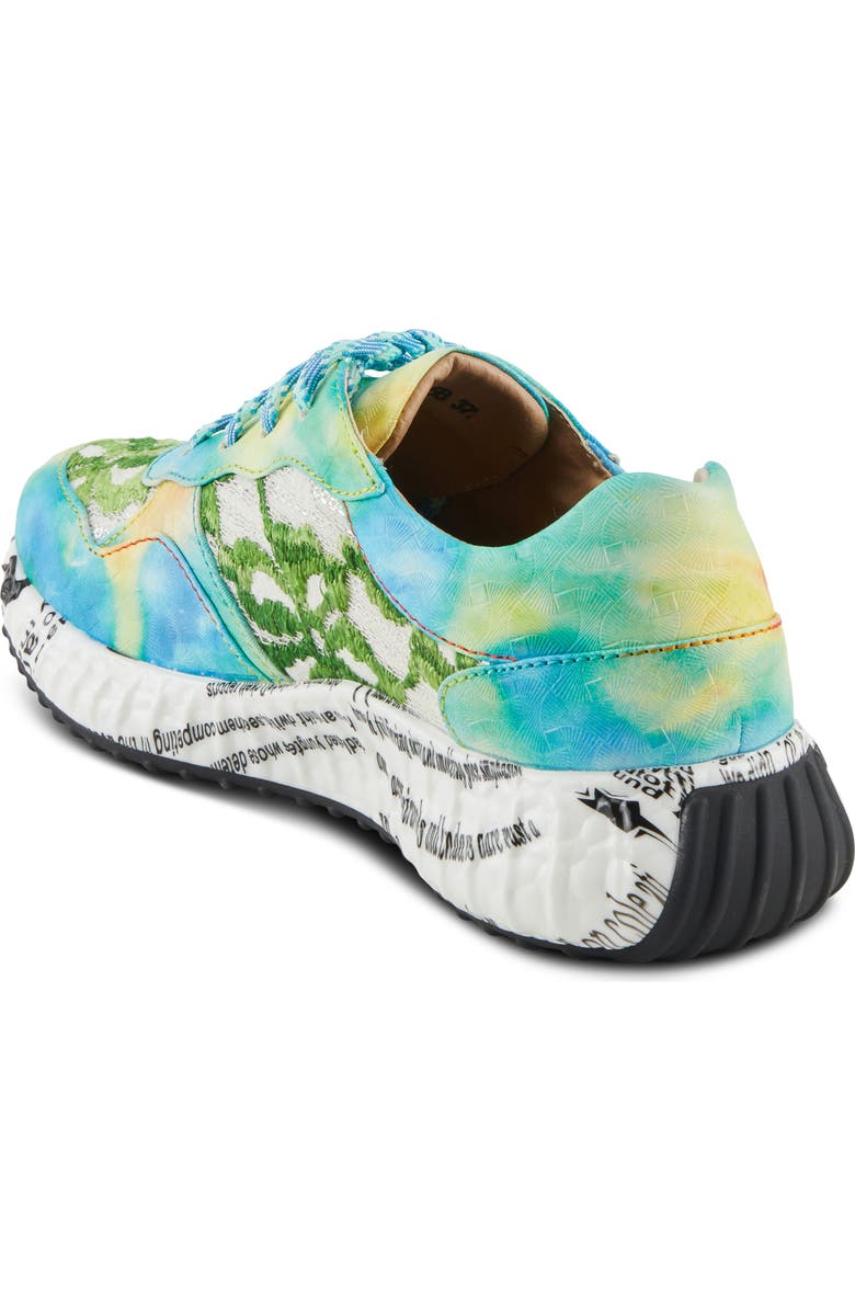 L'Artiste by Spring Step Emelie Platform Sneaker, Alternate, color, Turquoise Multi