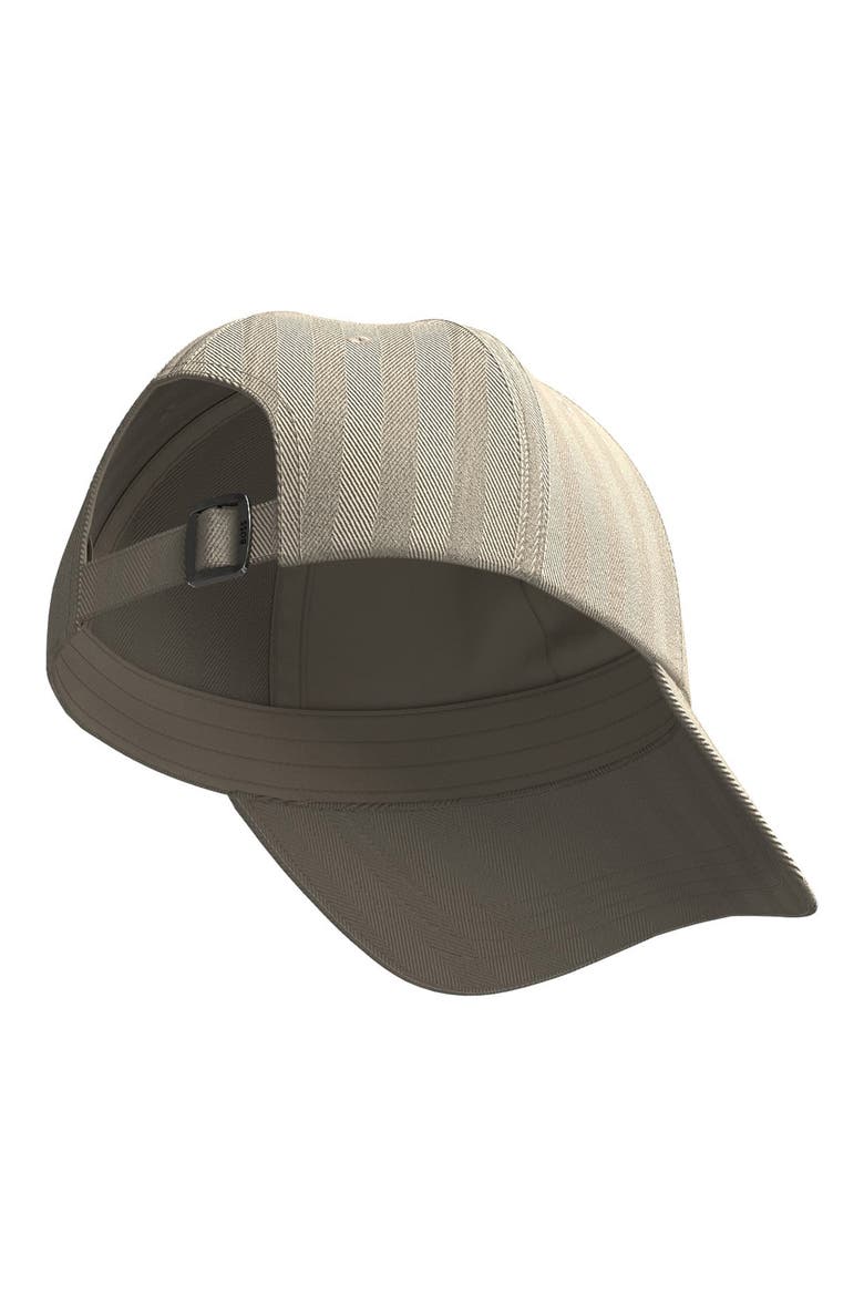 Zed Jersey Herringbone Adjustable Baseball Cap, Alternate, color, DARK BEIGE