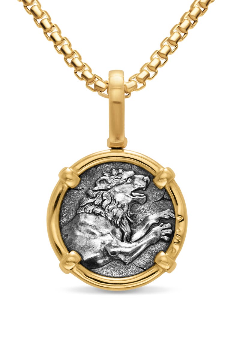 David Yurman Alexander the Great Amulet, Alternate, color, Silver