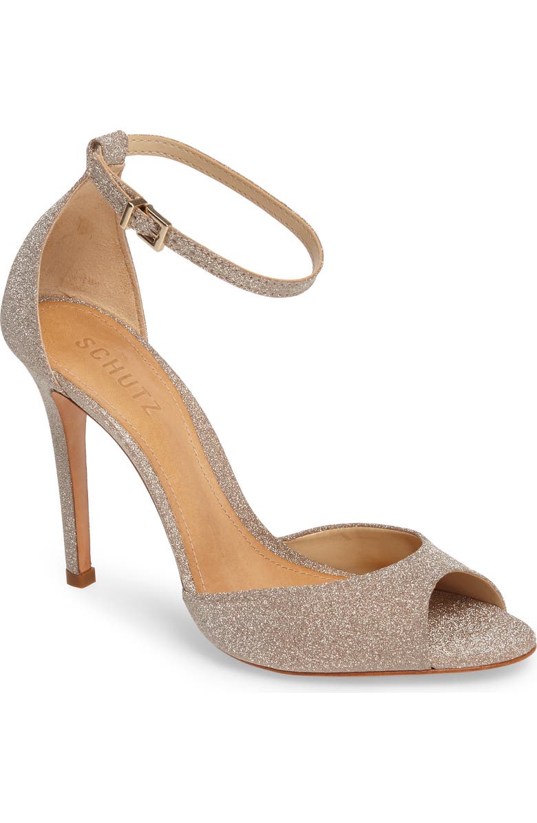 Schutz Saasha Lee Ankle Strap Sandal, Main, color,